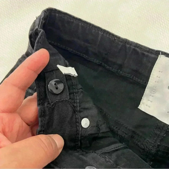 ONE TEASPOON BLACK PUNK 2020 MINI STRETCH HIGH WAIST DENIM SKIRT Size 8-9 - Picture 4 of 6